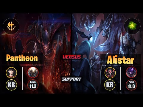 Irove PANTHEON (Support) [Conqueror] VS ALISTAR - Grandmaster KR Patch 11.3
