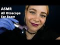 ASMR All Otoscope Ear Examination! 👂 Intense & Up Close Ear Sounds 💜 | Soft Spoken Medical RP