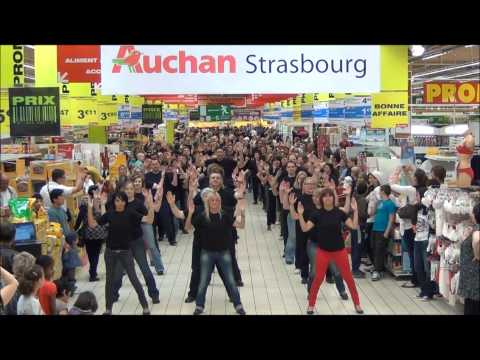 Auchan Strasbourg flashmob (officiel) avril 2011