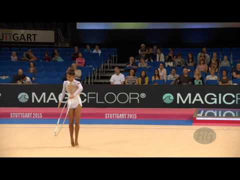 Basma OUATAY (MAR) 2015 Rhythmic Worlds Stuttgart - Qualifications Hoop
