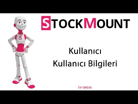 StockMount Kullanıcı İşlemleri -  Kullanıcı Bilgileri EV-SM036