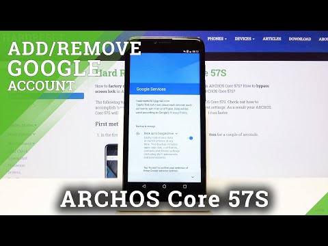 How to Add Google Account to ARCHOS Core 57S – Add Google User