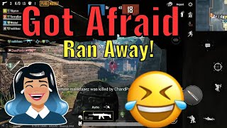 RED TEAM'S PLAYER GET AFARID OF A GIRL | RAN AWAY | PUBG MOBILE