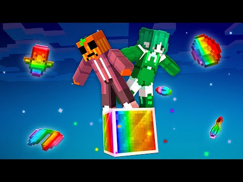 Jardred y Luna en UN BLOQUE SUPER OP en Minecraft!