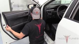 How to remove the front door panels in a Toyota Corolla 2012 - 2016