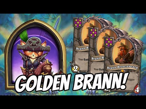 DOUBLE LIGHTFANG INTO GOLDEN BRANN CAT HERO POWER! | Hearthstone Battlegrounds