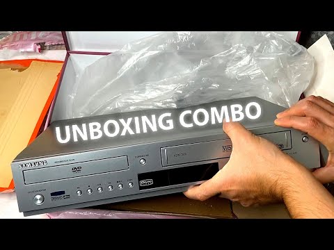 Unboxing DVD/VCR Combo 2 in 1 version. Samsung DVD-V6500