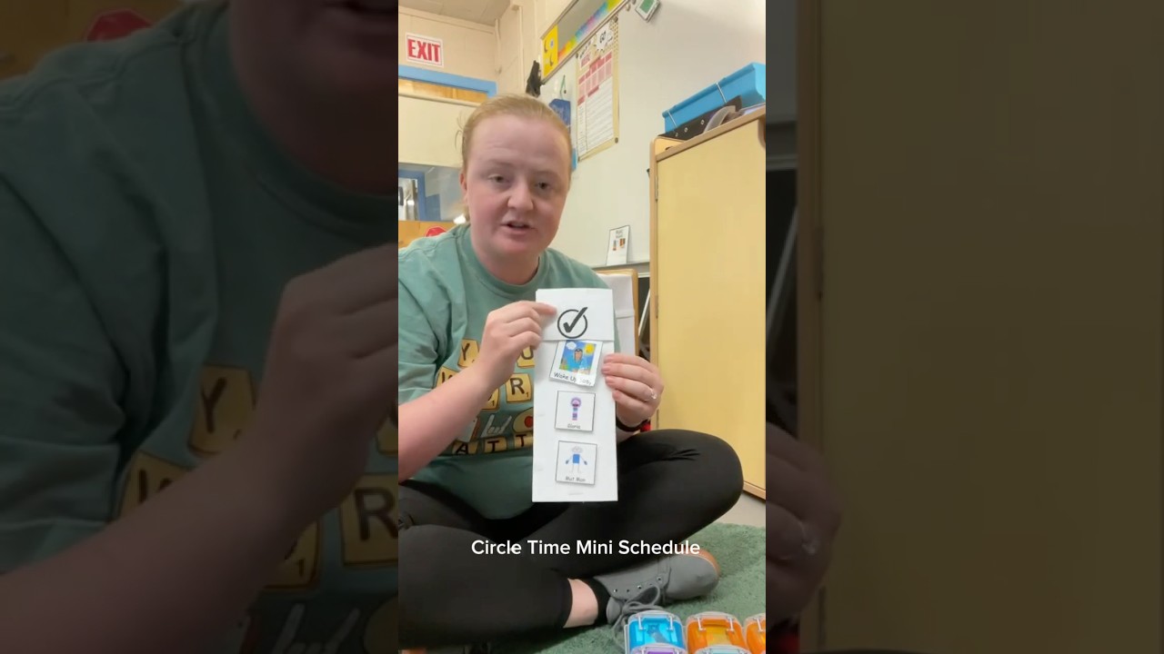 Visual Supports | Circle Time Mini Schedule