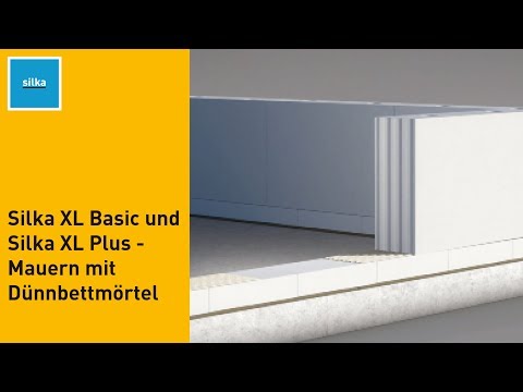 Silka - Verarbeitungsvideo - Silka XL Basic und Silka XL Plus - Mauern mit Dünnbettmörtel