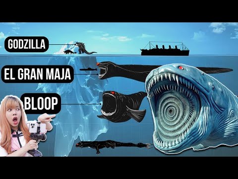 The bloop VS El gran maja, the evolution of the giant underwater demon!