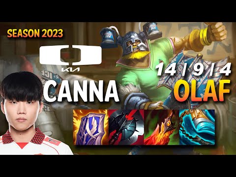 DK Canna OLAF vs AKALI Top - KR Ranked