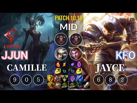 GRF jjun Camille vs kfo Jayce Mid - KR Patch 10.18