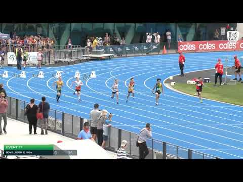 Boys Under 12 100m H3 - 2020 State Combined Events Championships // LAVicTV