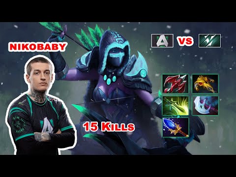 NikoBaby Drow Ranger Carry - DOTA 2 7.27D - Alliance VS Vikin - Dota2 Gameplay [Learn To PRO]