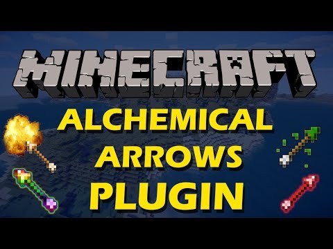 Craft custom arrows in Minecraft with Alchemical Arrows Plugin