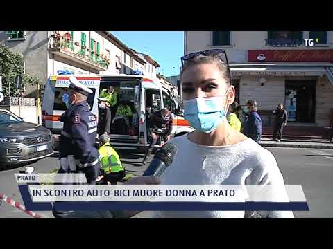 2021-10-15 PRATO - IN SCONTRO AUTO-BICI MUORE DONNA A PRATO
