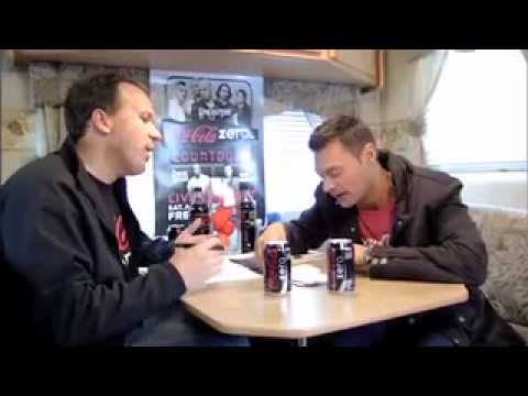 Ryan Seacrest and Steve Barnes at the Final 4 with CBS and Coke Zero