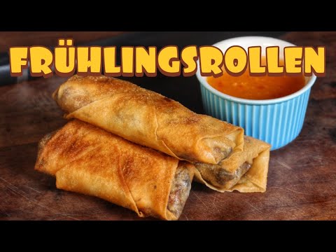 Pulled Pork FRÜHLINGSROLLEN mit hausgemachter SWEET CHILI SAUCE - deutsches BBQ-Video - 0815BBQ