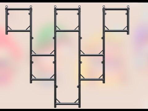 3 Global Truss Modular Lighting Quick Grid Sections + Baseplate w/ Wheels image 5