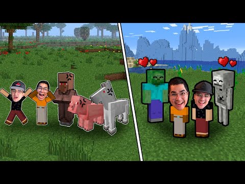 TUDO ESTÁ AO CONTRÁRIO NO MINECRAFT!