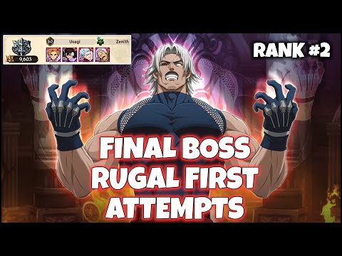 9600+ SCORE!! FIRST ATTEMPTS INTO FINAL BOSS RUGAL - Seven Deadly Sins: Grand Cross