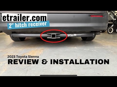 2023 Toyota Sienna Hybrid AWD Best Aftermarket Hitch Receiver Review - OEM vs Trailer.com hitch