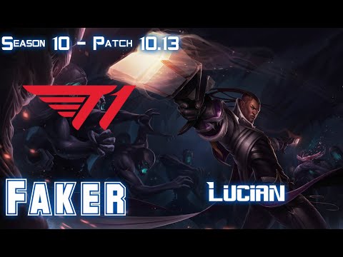 T1 Faker LUCIAN vs JAYCE Top - Patch 10.13 KR Ranked
