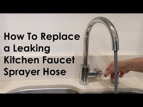 Replace a Leaking Kitchen Faucet Sprayer Hose (Grohe)