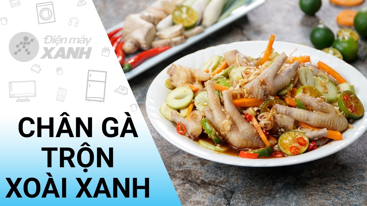 Chân con gà ngâm sả tắc xoài