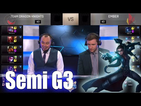 Team Dragon Knights vs Ember | Game 3 Semi Finals S6 NACS Spring 2016 | TDK vs MBR G3