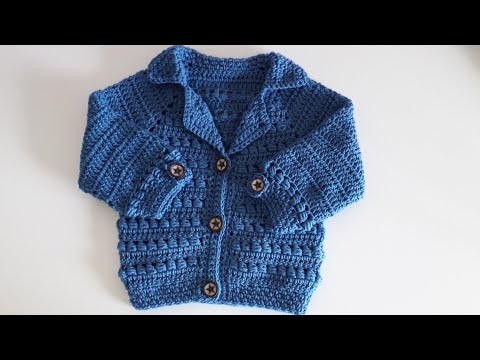 Crochet #24 How to crochet a "Bomber jacket " for baby/child