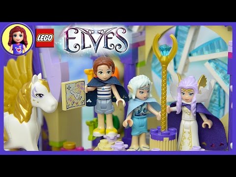 Lego Elves Skyra's Mysterious Sky Castle Unboxing Building Review - Kids Toys