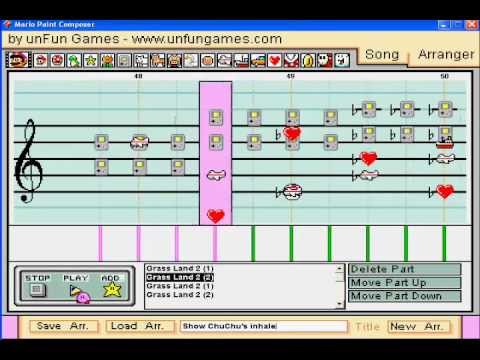 Mario Paint: Grass Land 2-Kirby's Dream Land 3