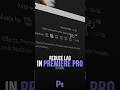 Reduce Lag In Premiere Pro