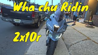 Wha chu ridin - 2019 #zx10r  with dope light mods