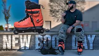 New Boot Day // Them 909 // Aggressive Inline Skate Vlog