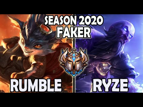 Faker RUMBLE vs RYZE Mid - Lol Ranked Korea