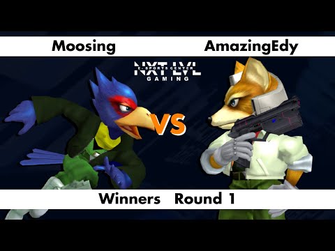 NXT LVL Gaming 8 - Winners Round 1 - Moosing (Falco) vs AmazingEdy (Fox) - SSBM Smash Melee