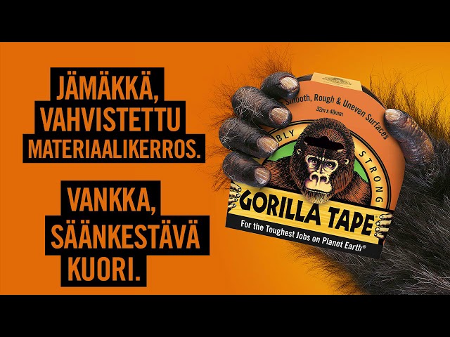 gorilla Ilmastointiteippi gorilla musta 32m
