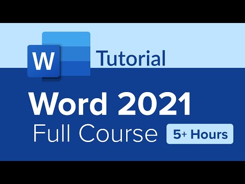 Word 2021 Beginner Tutorial