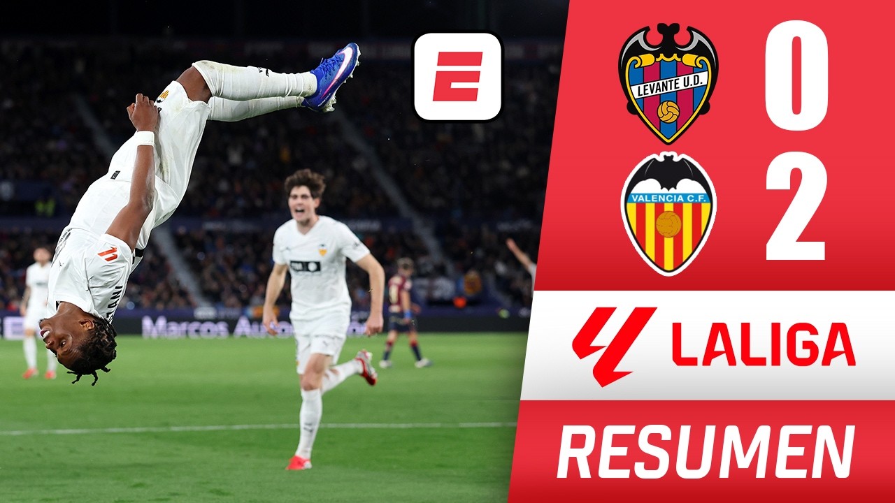 Valencia se quedó con el derbi de la ciudad con valiosa victoria por 2-0 frente al Levante | La Liga