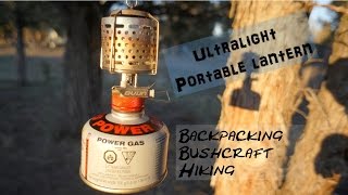 Ultralight Portable lantern, backpacking, bushcraft, hiking, bugging out