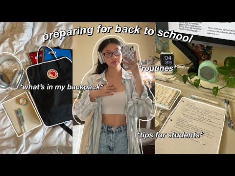 PREPARING FOR BACK TO SCHOOL | back to school shopping, whats in my backpack & productive habits