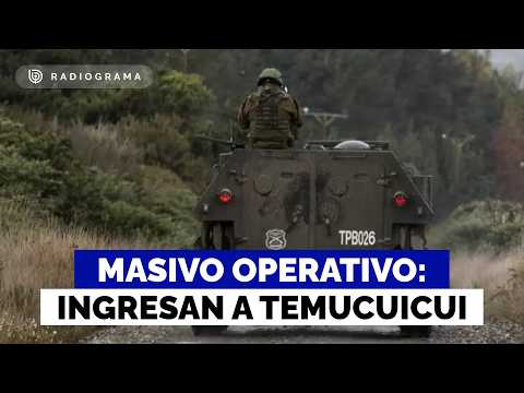 Operativo de Carabineros con apoyo del Ejército en Temucuicui: hubo disparos y 5 detenidos