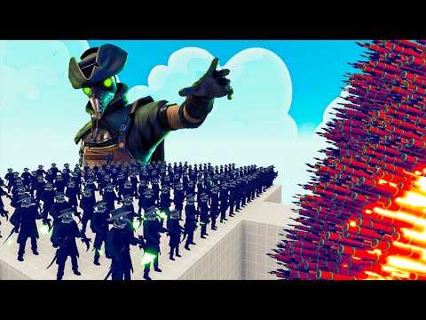 100x PLAGUE DOCTOR + 1x GIANT vs EVERY GOD - Totally Accurate Battle Simulator TABS