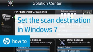 Setting the Scan Destination for Your HP Printer - Windows 7 | HP Printers | HP