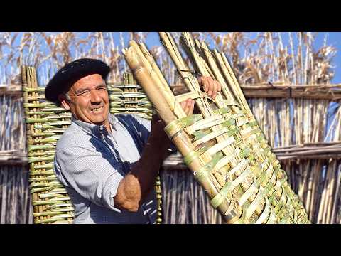 "Masonry" of the past with reeds: hand-woven walls for use in construction