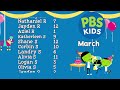 Jax PBS Kids Club March Birthdays 2023
