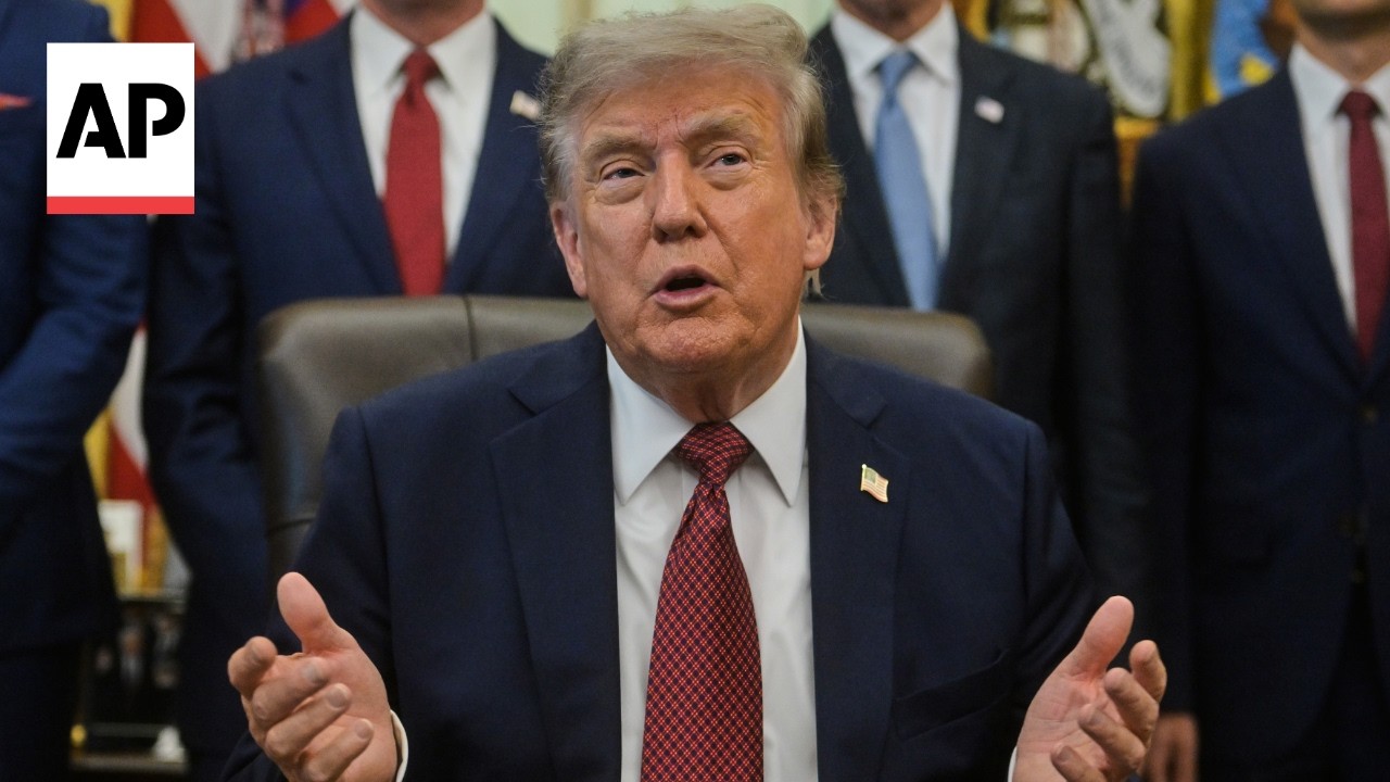 Video | Trump says the US is talking to Iran but warns US is 'locked and loaded'
