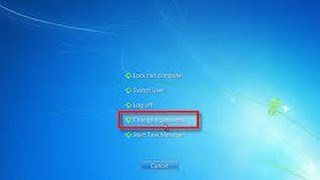 How to change Computer password, Windows 7